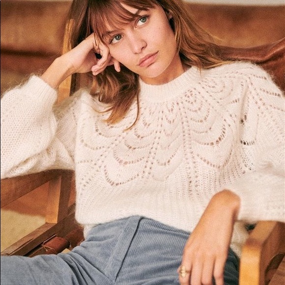 Sezane Sweaters - Sezane Paulin Sweater in Ecru, S NWOT